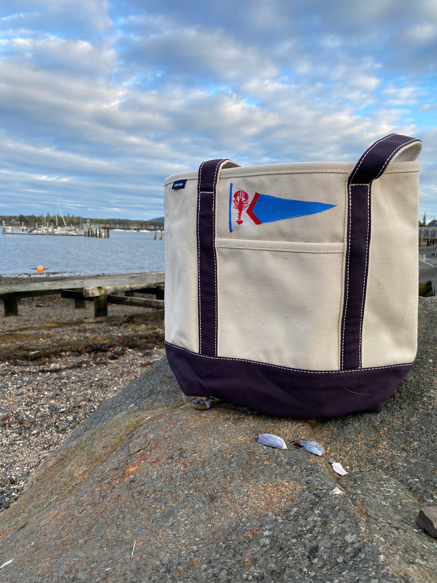 MEDIUM LOBSTER BURGEE FLAG BOAT BAG