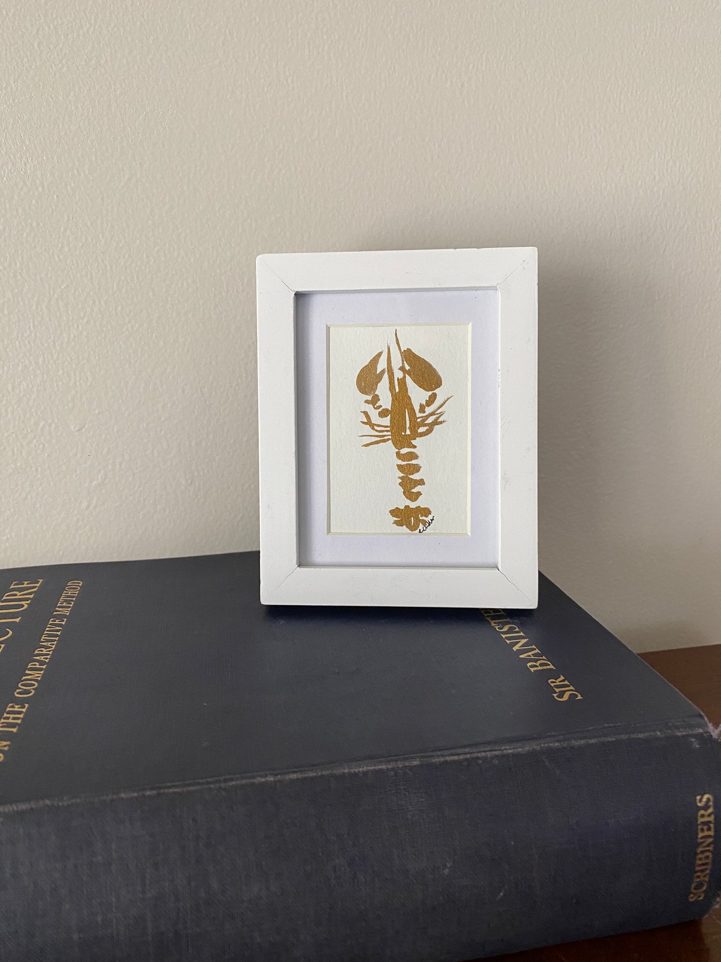 MINI FRAMED LOBSTER WATERCOLOR