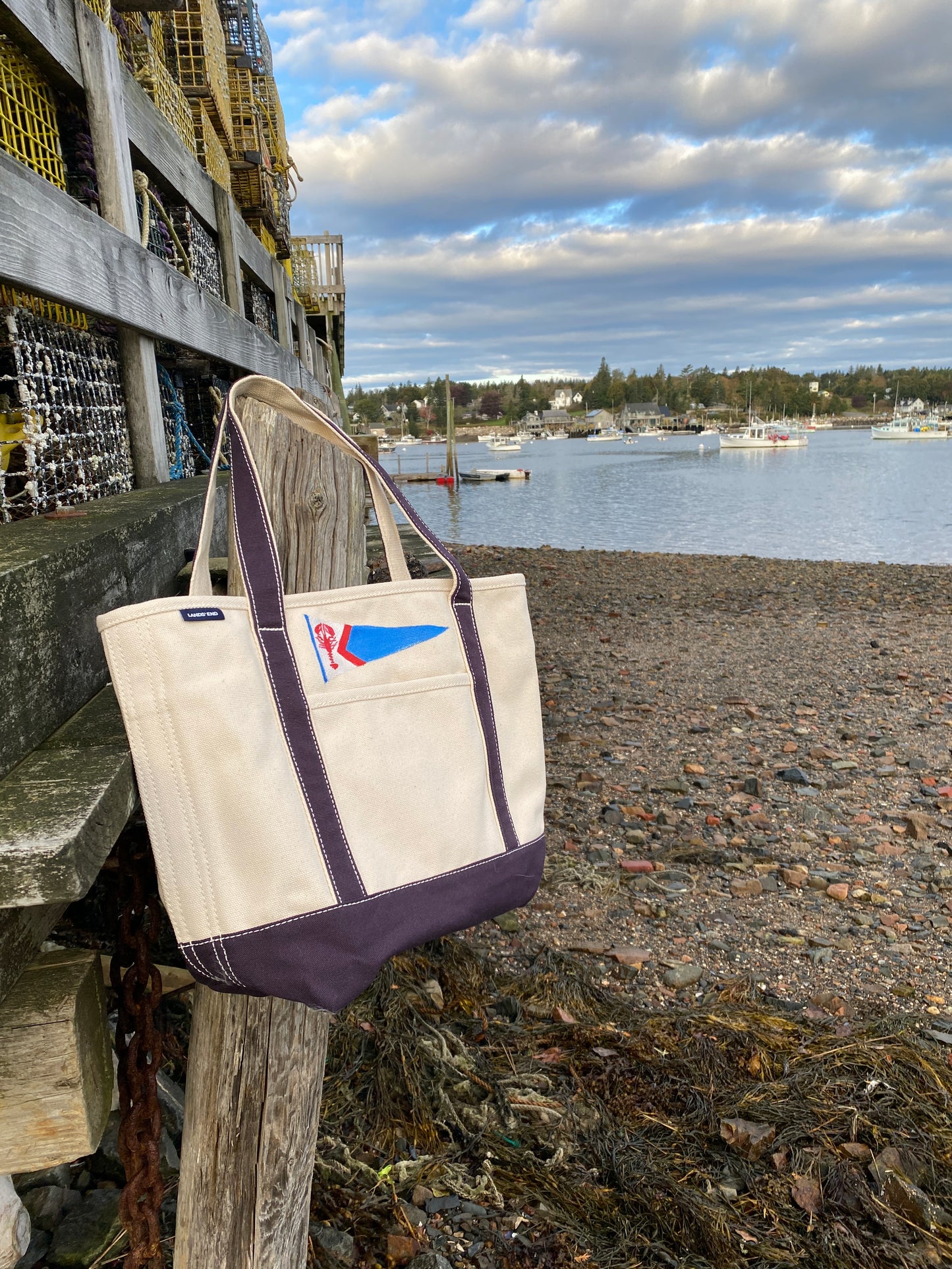 MEDIUM LOBSTER BURGEE FLAG BOAT BAG