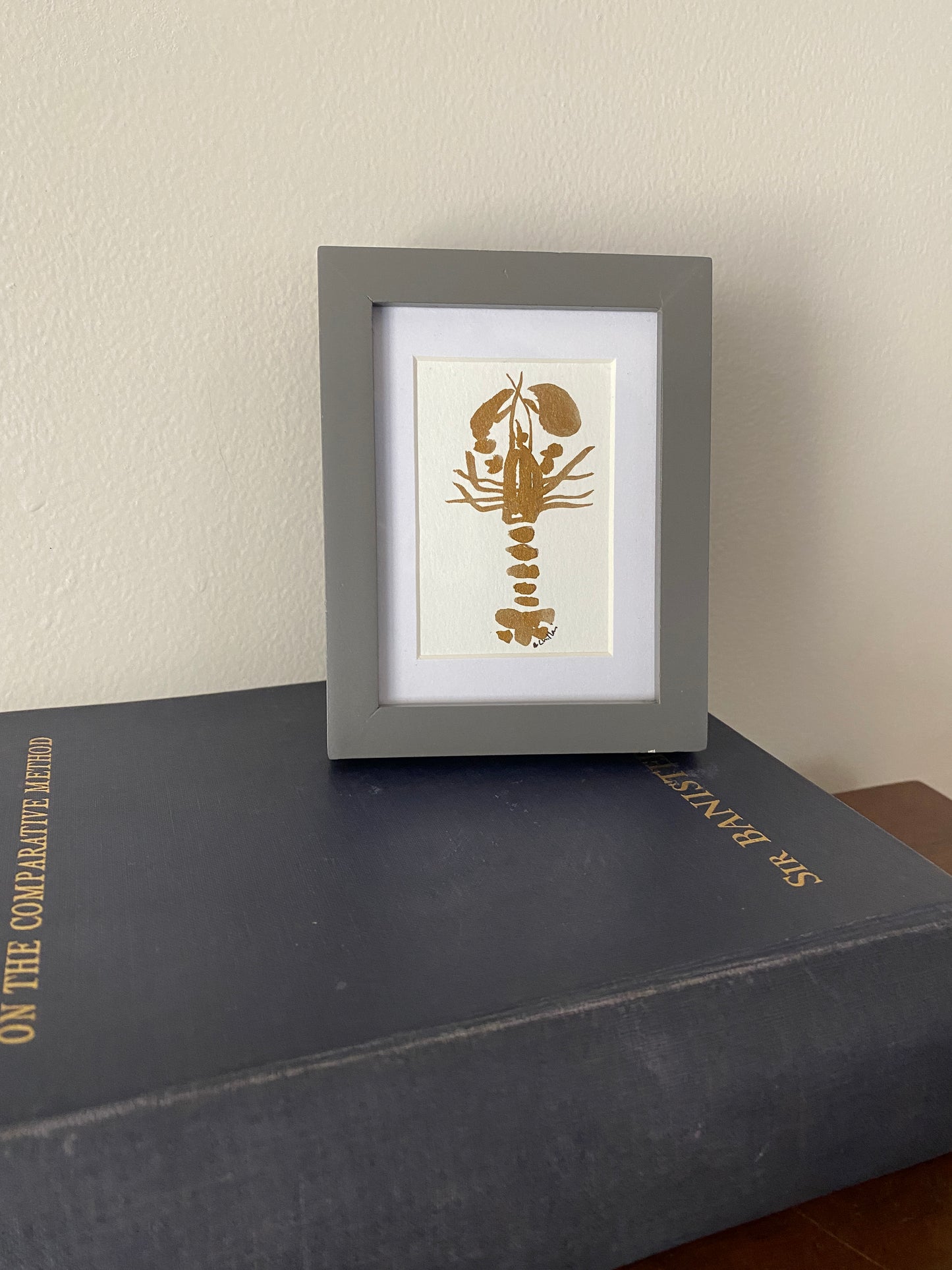 MINI FRAMED LOBSTER WATERCOLOR