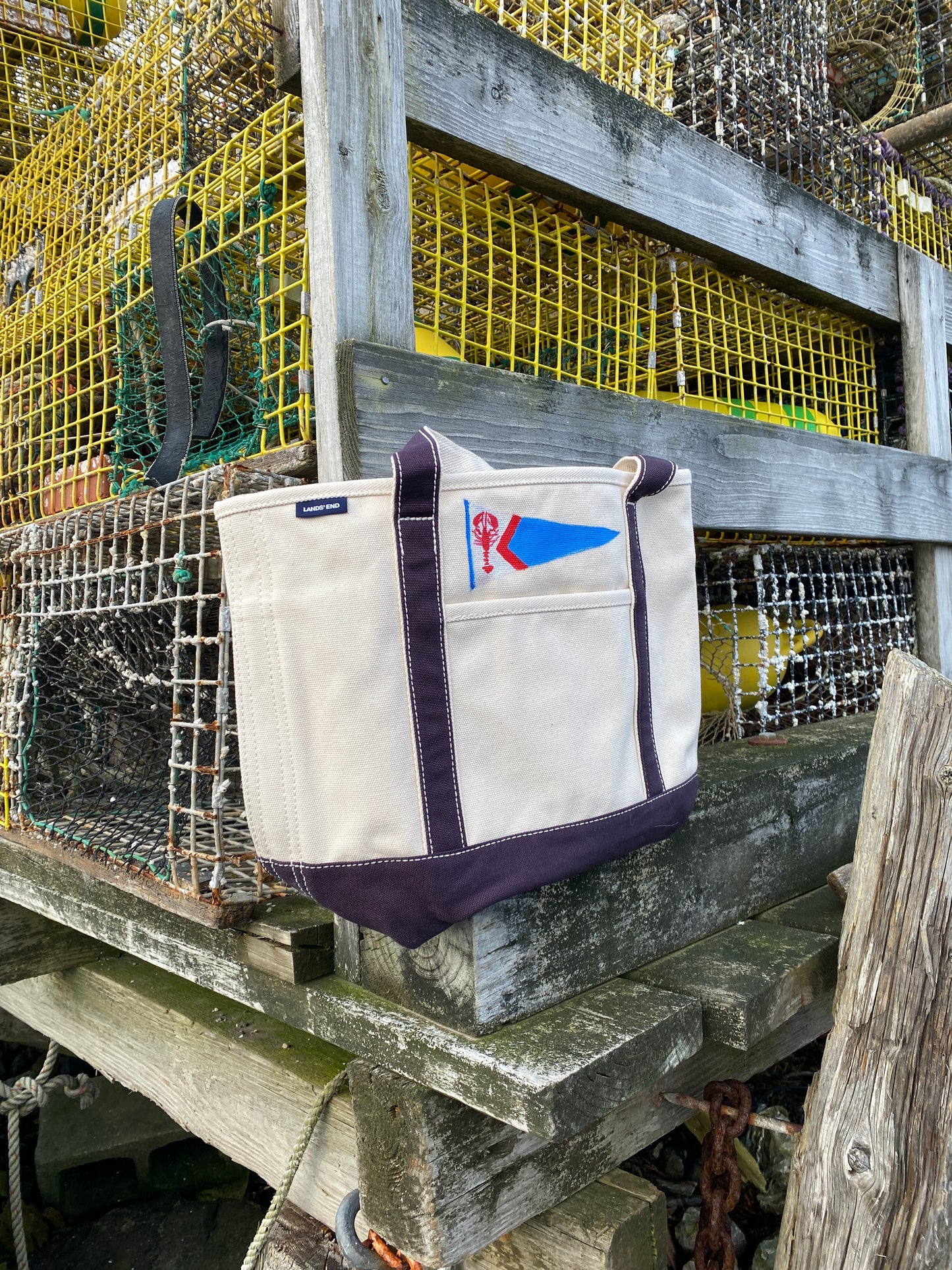 MEDIUM LOBSTER BURGEE FLAG BOAT BAG