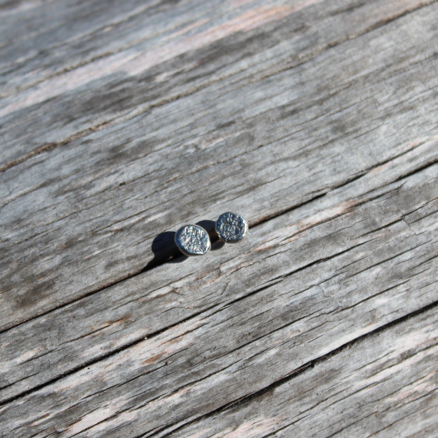 ORGANIC RECYCLED SILVER POST EARRINGS