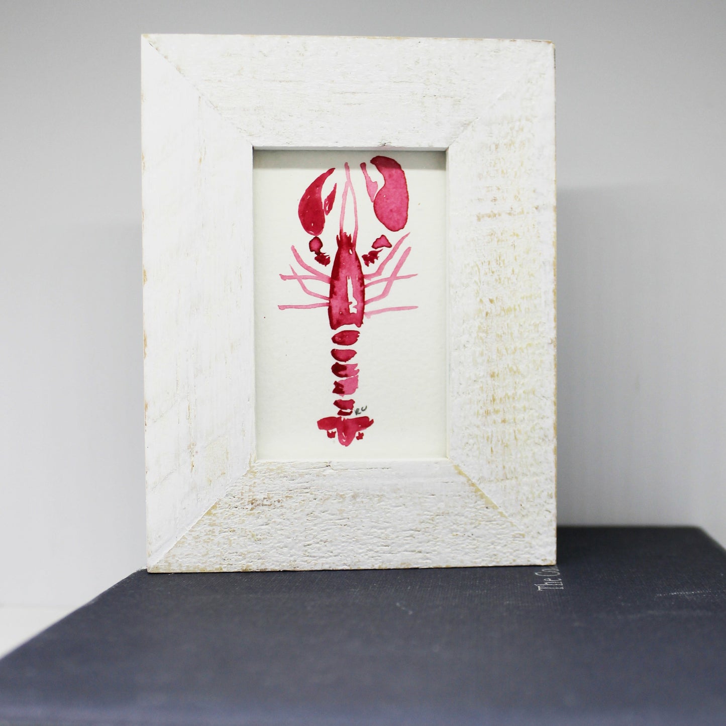 MINI FRAMED LOBSTER WATERCOLOR