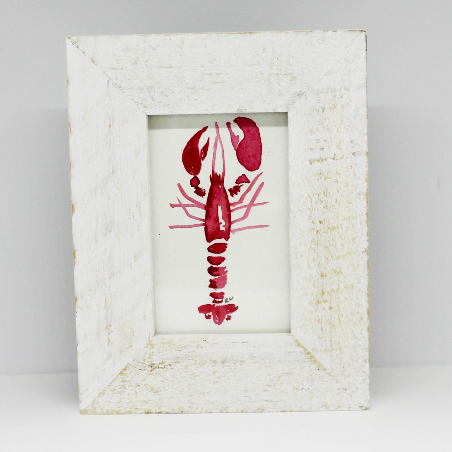 MINI FRAMED LOBSTER WATERCOLOR