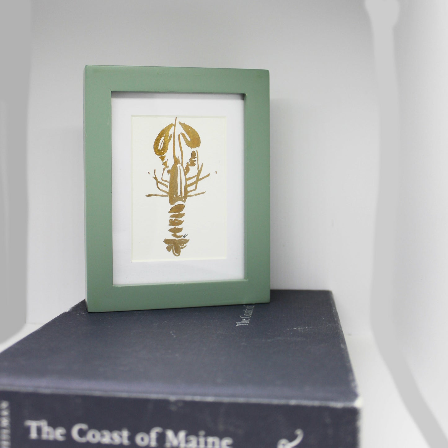 MINI FRAMED LOBSTER WATERCOLOR