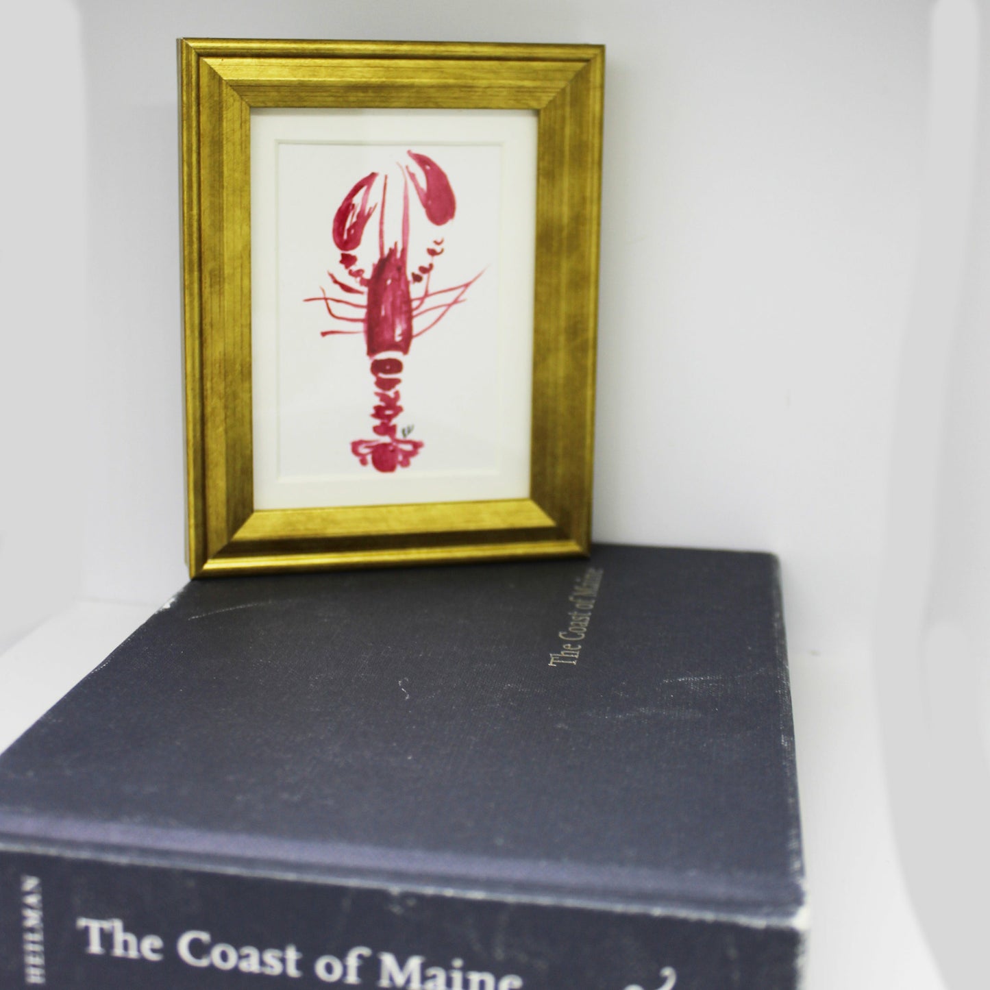 MINI FRAMED LOBSTER WATERCOLOR