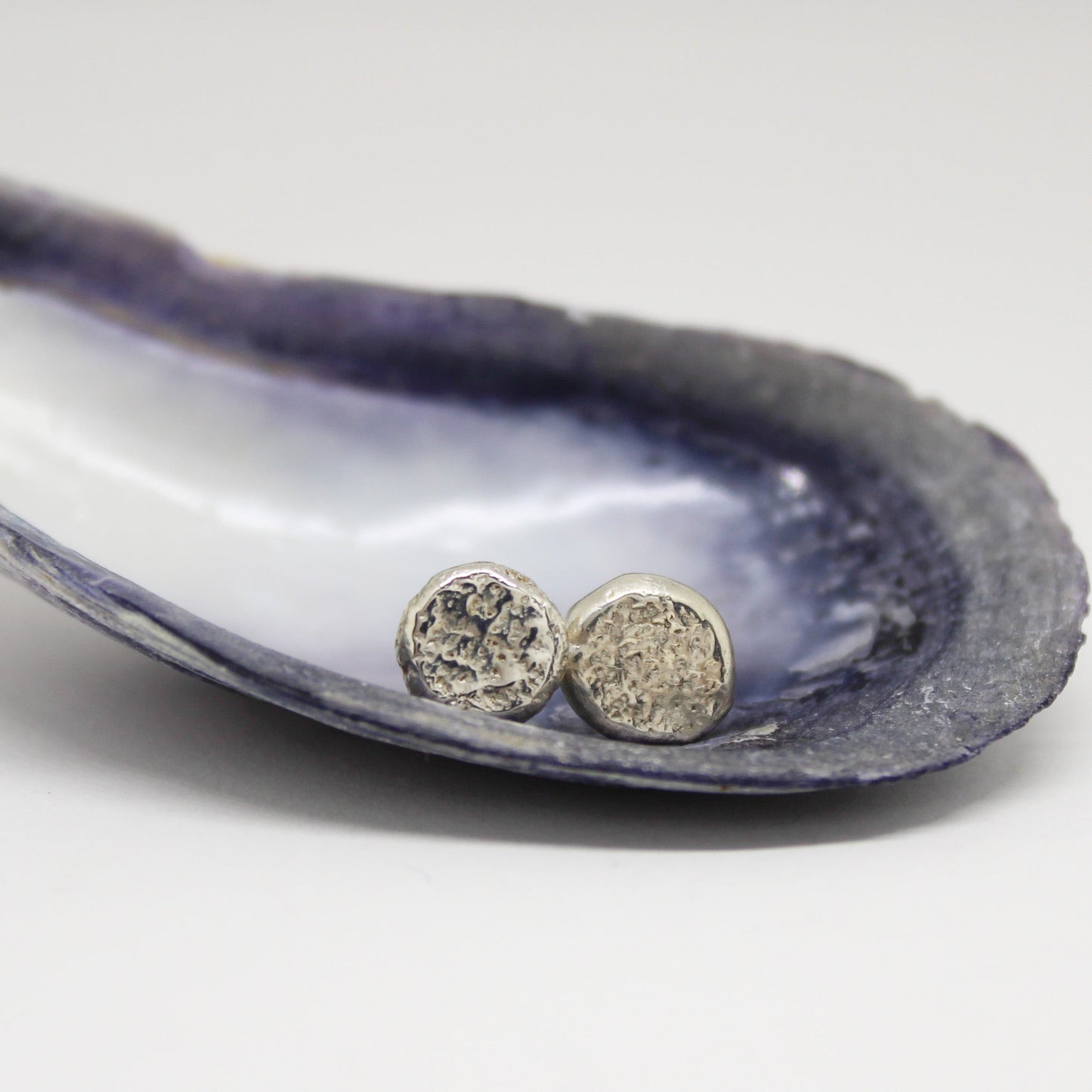 ORGANIC RECYCLED SILVER POST EARRINGS