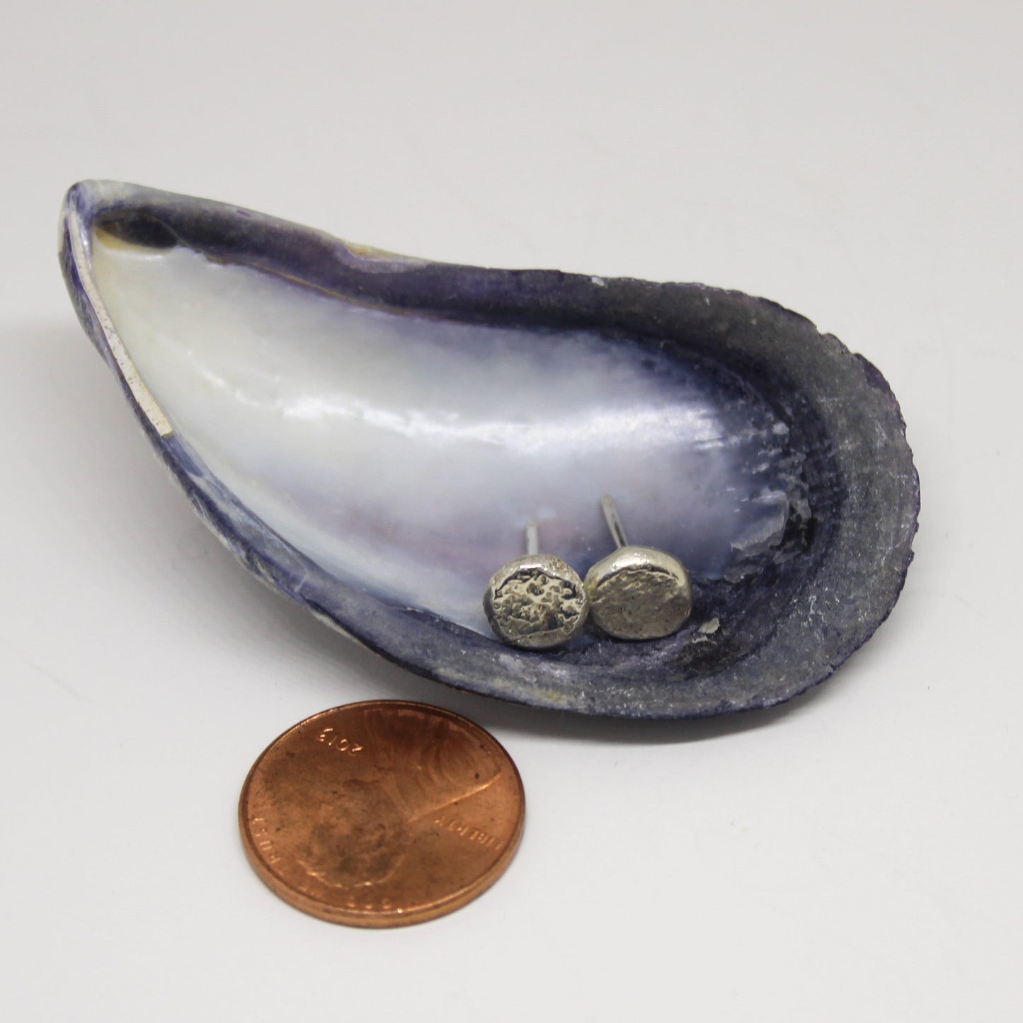 ORGANIC RECYCLED SILVER POST EARRINGS