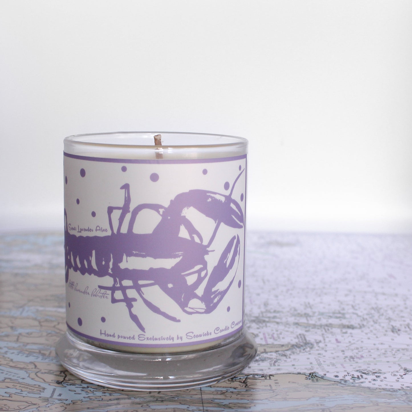 LITTLE LAVENDER LOBSTER CANDLE