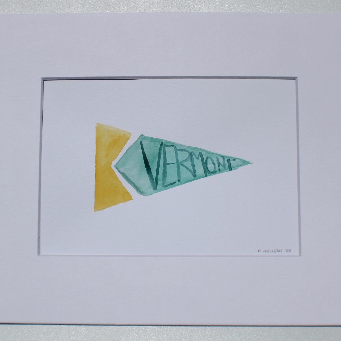 LOCATION NAUTICAL FLAG WATERCOLOR PAINTING