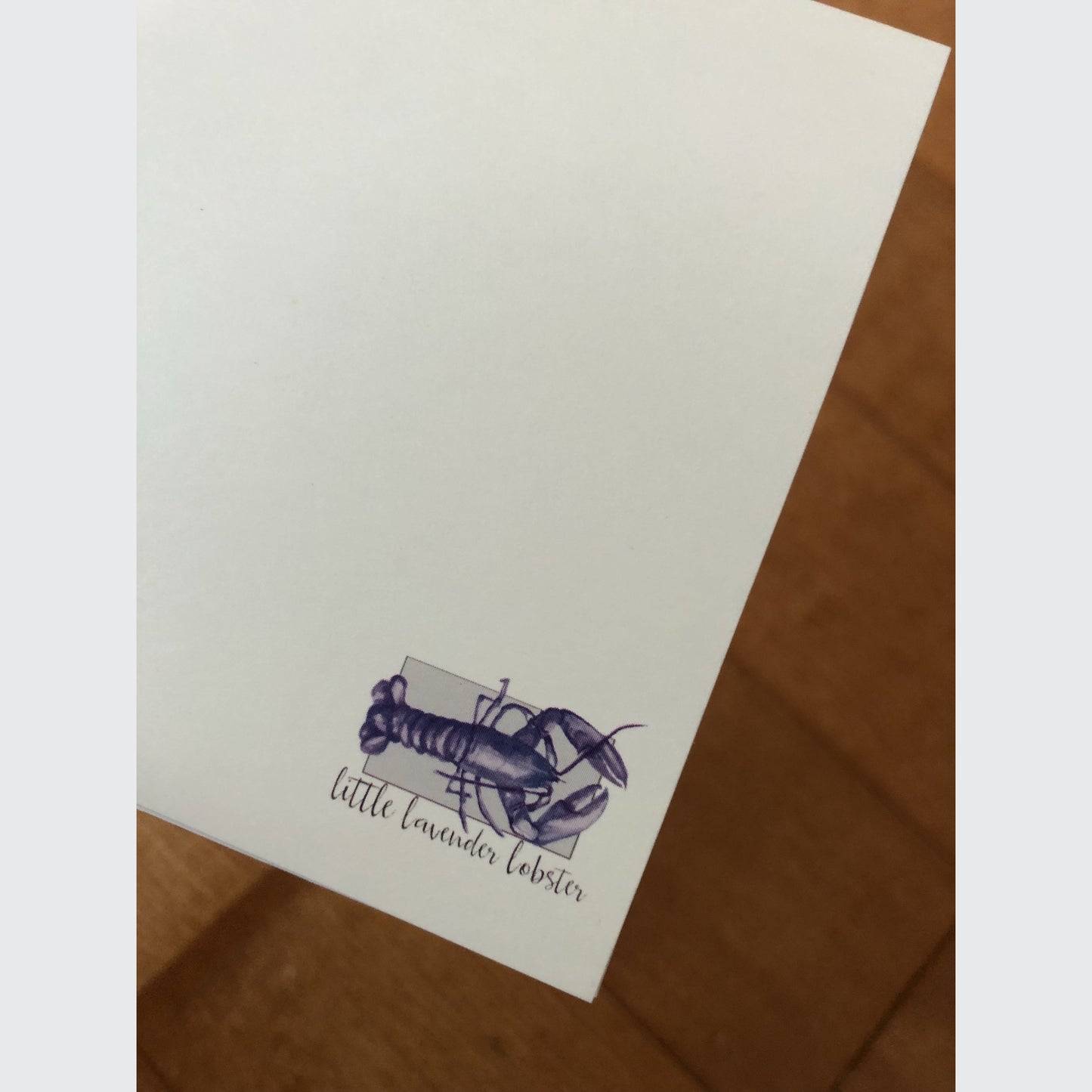 BLUE LOBSTER - BLANK NOTE CARDS