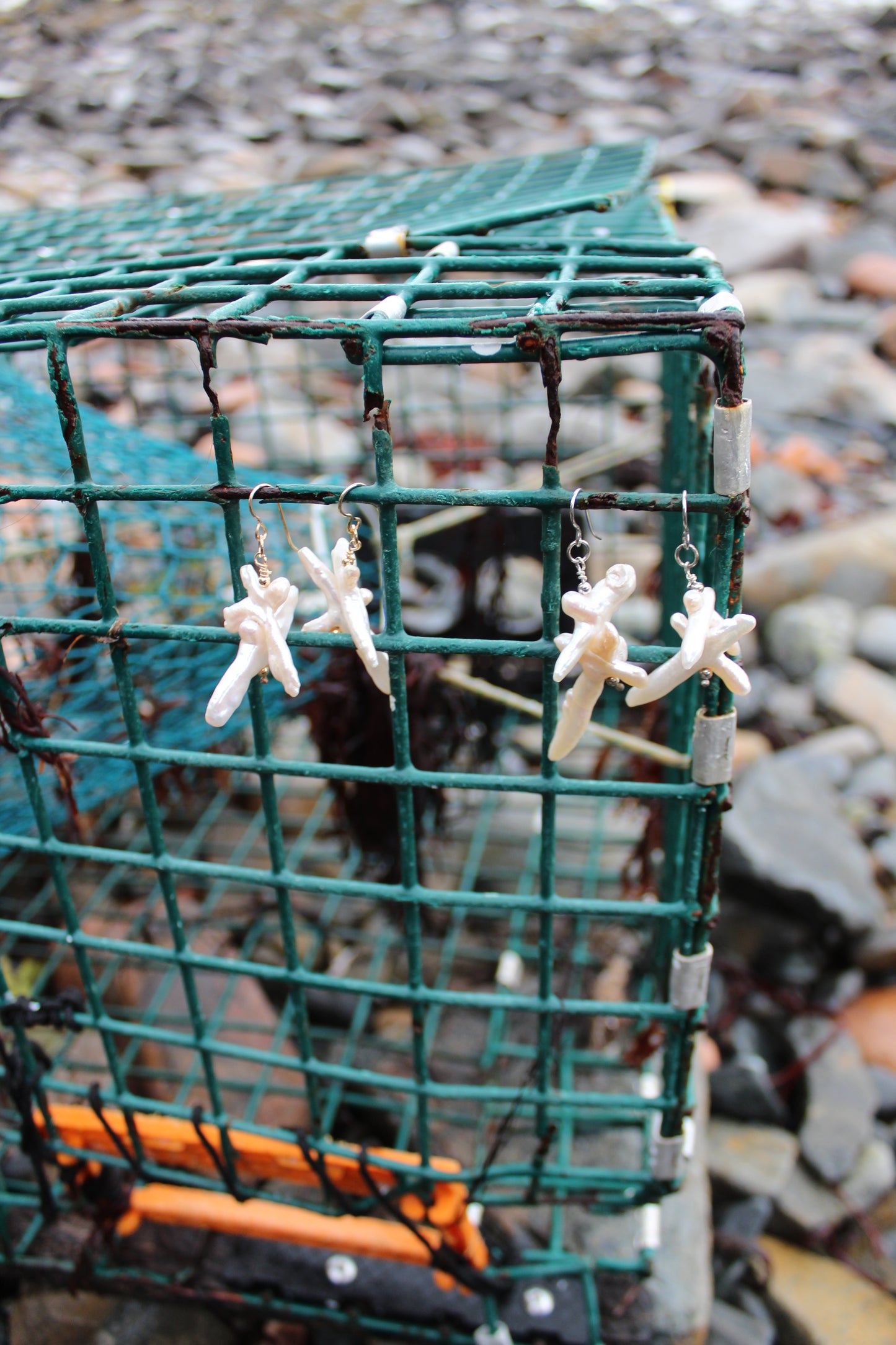 SEA STAR PEARL EARRINGS