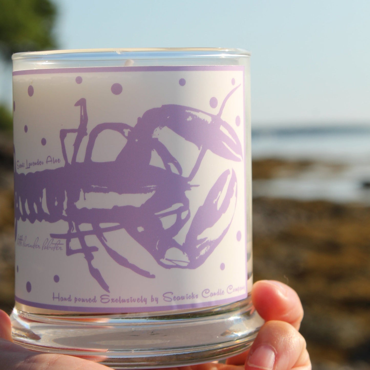 LITTLE LAVENDER LOBSTER CANDLE