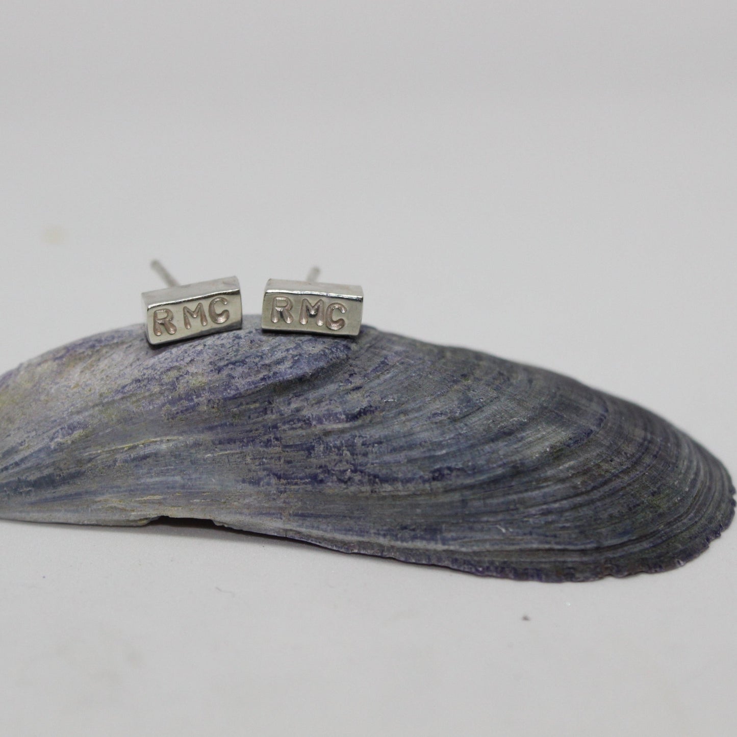 MONOGRAMMED BAR EARRINGS