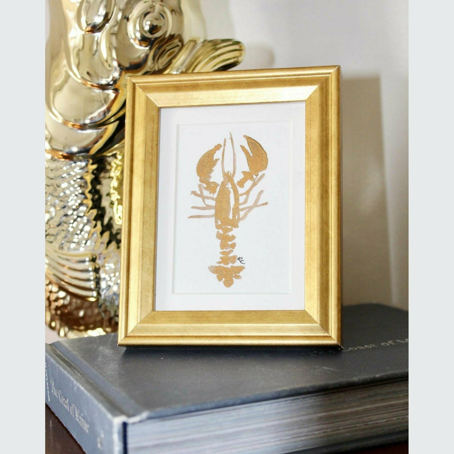 MINI FRAMED LOBSTER WATERCOLOR