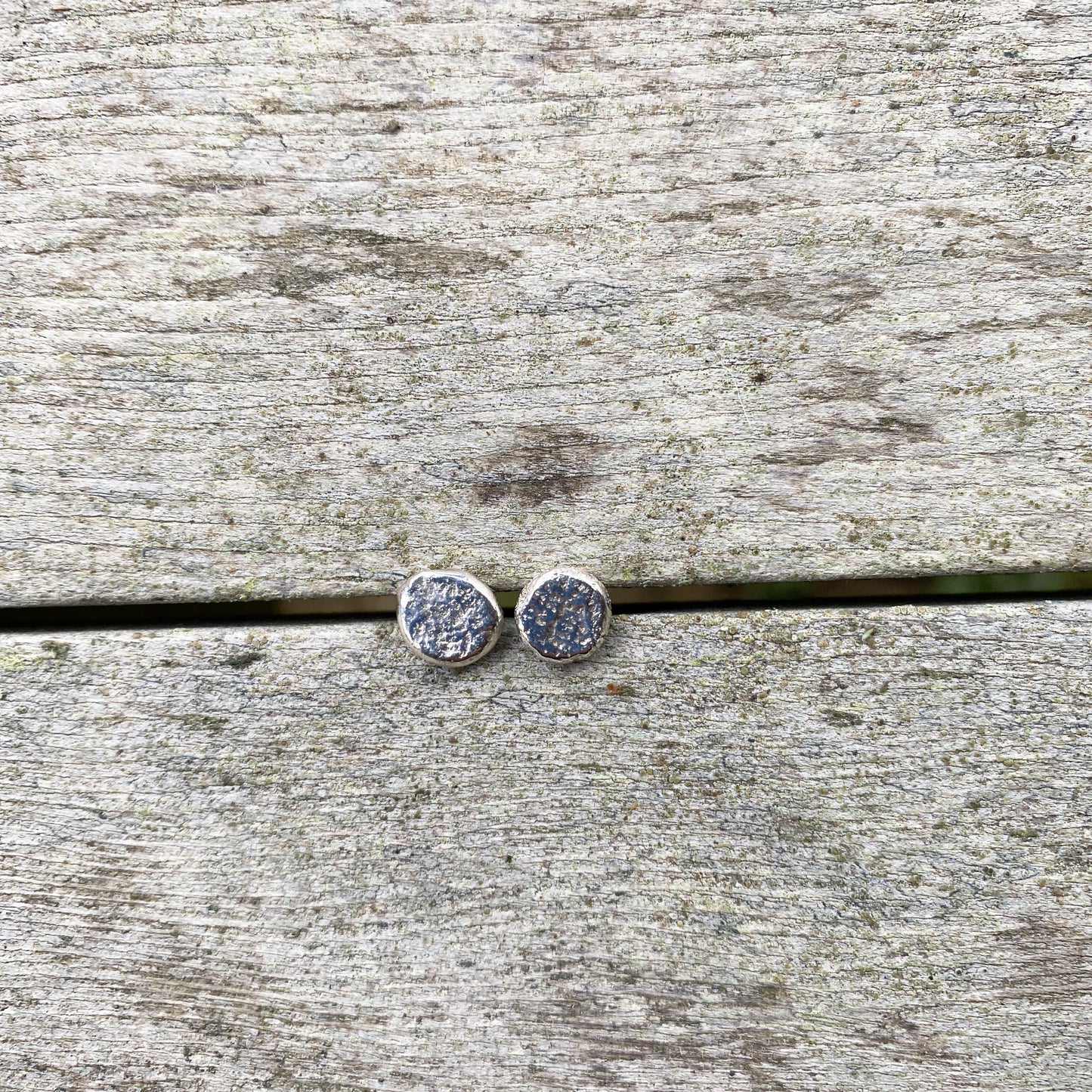 ORGANIC RECYCLED SILVER POST EARRINGS