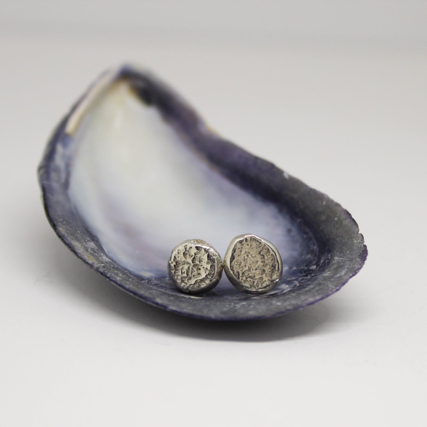ORGANIC RECYCLED SILVER POST EARRINGS
