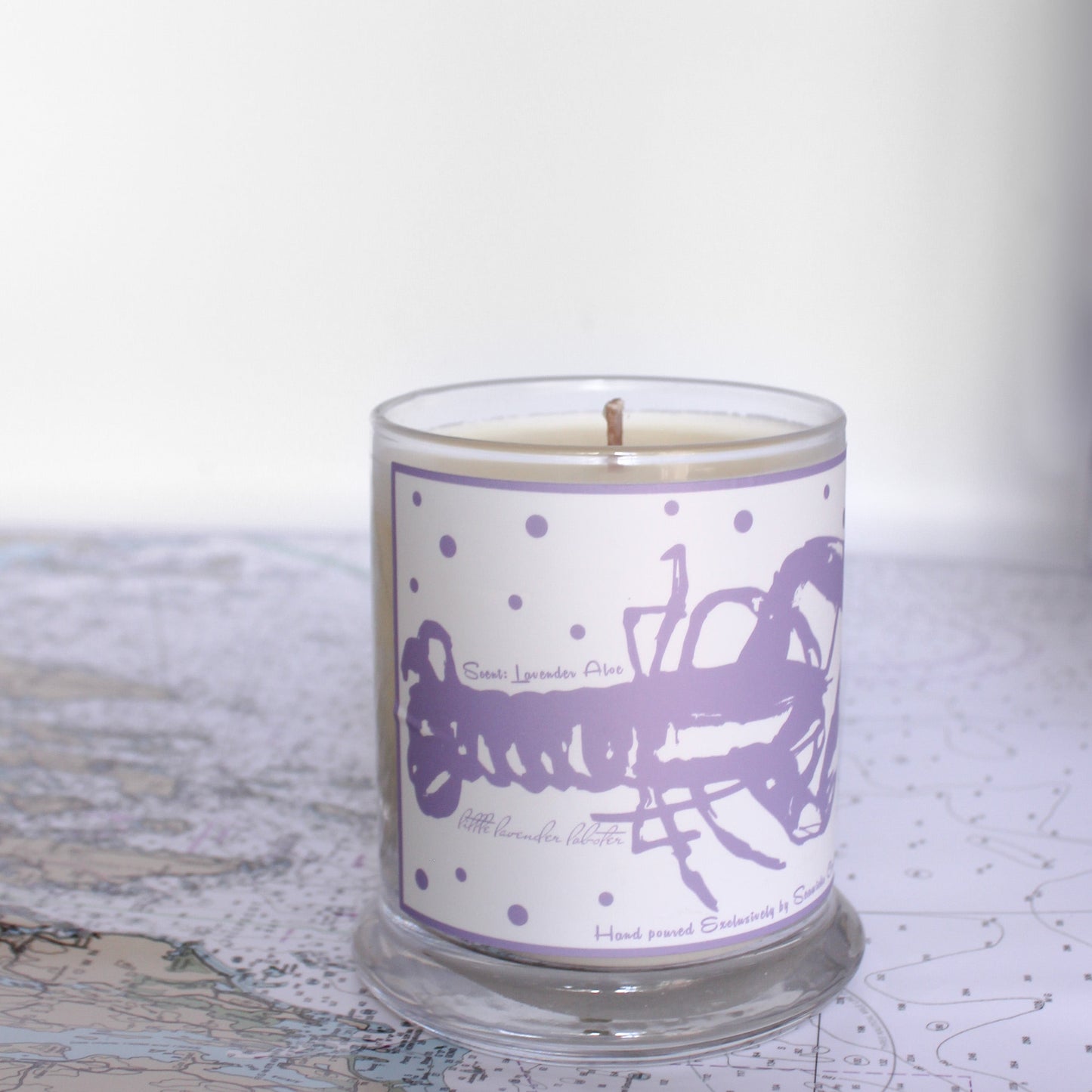 LITTLE LAVENDER LOBSTER CANDLE