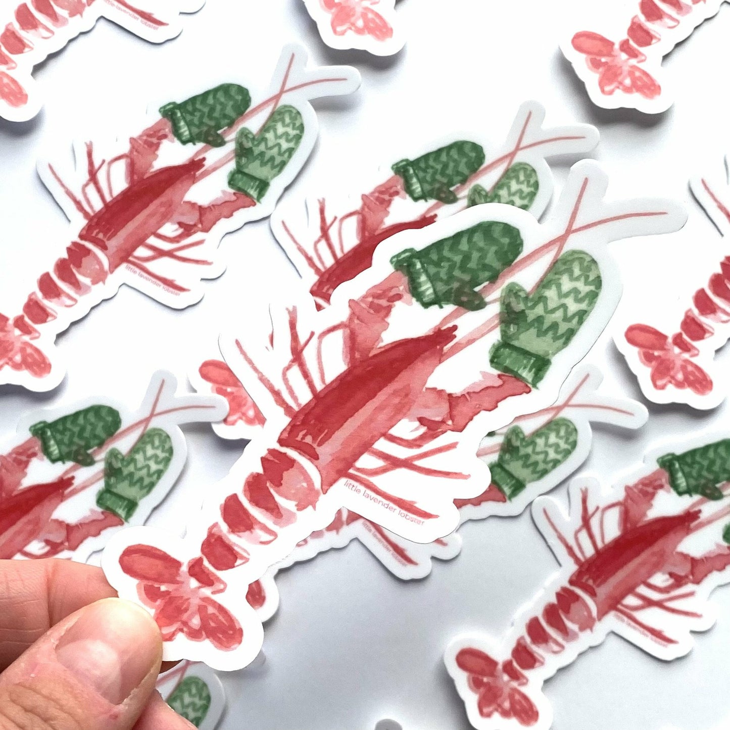 LOBSTER WITH MITTENS - STICKERS