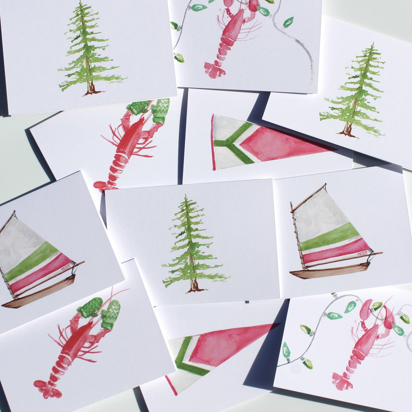 NAUTICAL CHRISTMAS CARDS