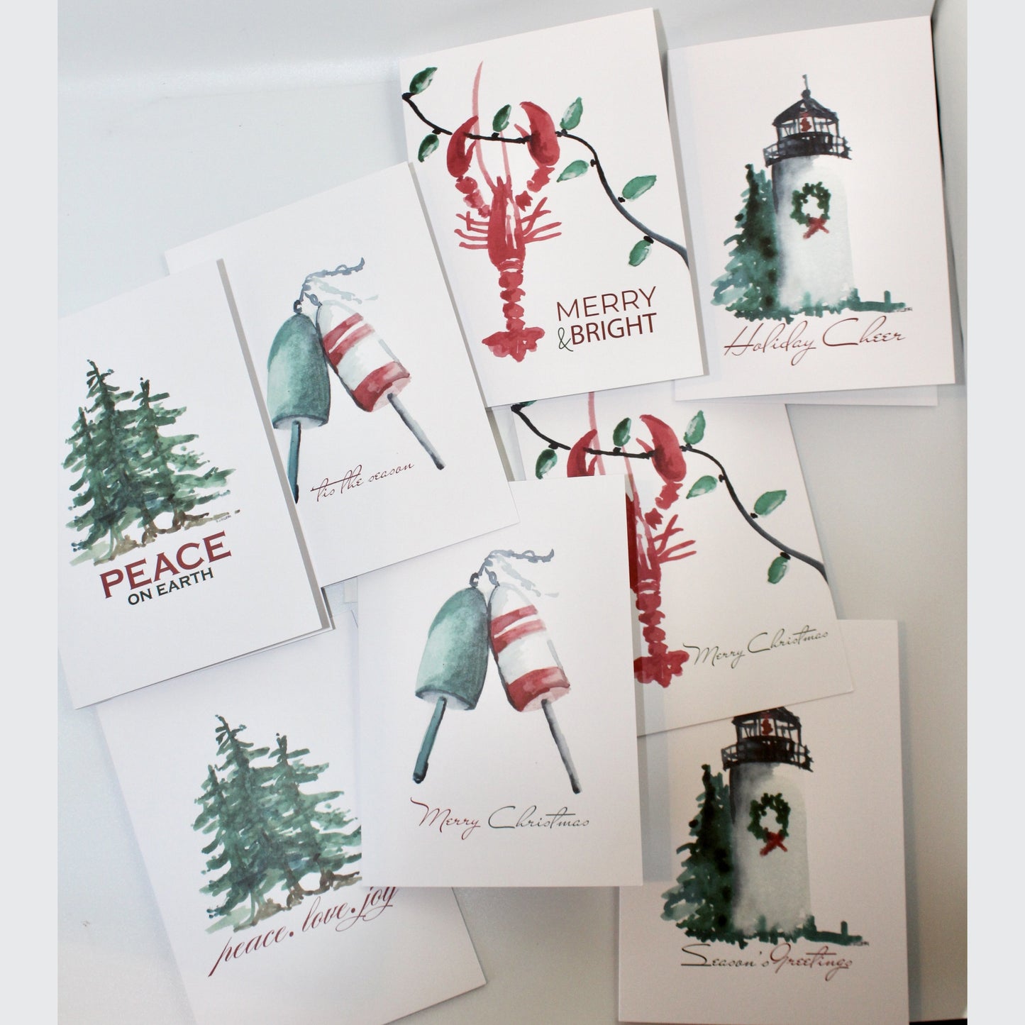 COASTAL CHRISTMAS CARDS